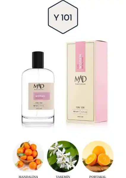 Mad Parfüm Mad Y101 Selective Kadınlar İçin Zarif ve Kalıcı Çiçeksi Odunsu Parfüm 100 ml
