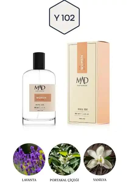 Mad Parfüm Mad Y102 Selective Kadınlar İçin Zarif ve Etkileyici 100 ml Parfüm