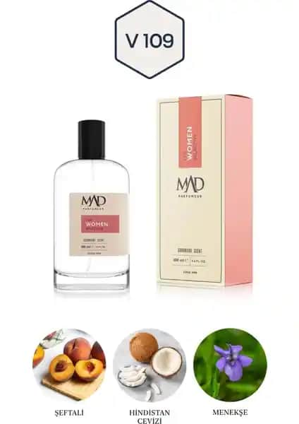 Mad V109 Selective Kadın Parfümü 100ml Zarafet ve Kendine Güveni Yansıtan Aromatik Koku