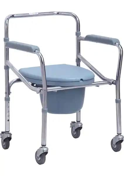 Medcenter KY696 Yükseklik Ayarlı Katlanabilir Hasta Tuvalet ve Banyo Sandalyesi Özellikleri