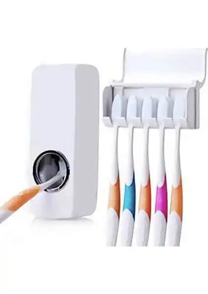 Mercan Otomatik Diş Macunu Sıkıcı ve Fırça Tutucu Askı ile Banyonuzda Temizlik ve Düzen Sağlayın