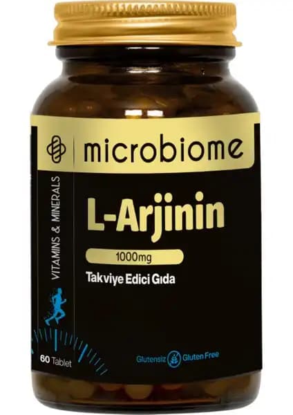 Microbiome L-Arjinin 1000 Mg ile Performans ve Damar Sağlığını Destekleyen Takviye Ürünü