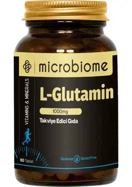 Microbiome L-Glutamin 1000 mg: Kas Sağlığını Destekleyen Güçlü Aminoasit Takviyesi