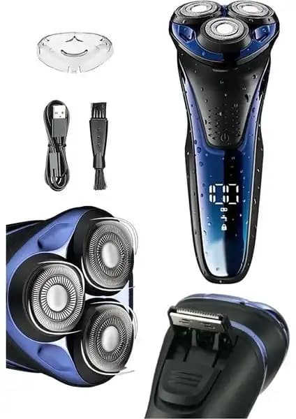 Modanlı V-306 Aqua Deep Blue Touch Su Geçirmez Kablosuz Erkek Tıraş Makinesi Özellikleri ve Performansı