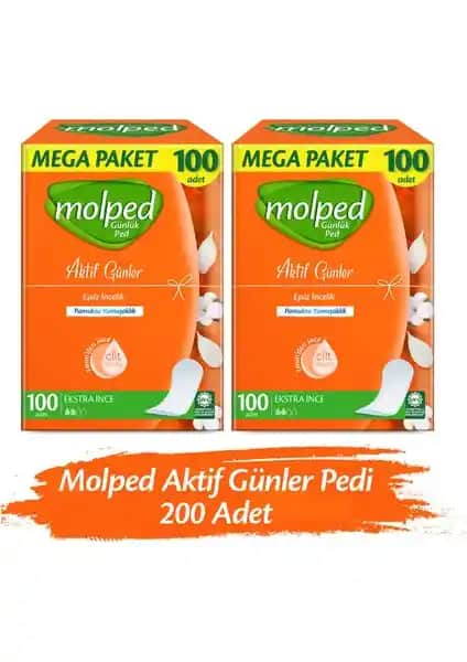 Molped Aktif Günler Günlük Ped: İnce ve Nefes Alabilen Günlük Hijyen Ürünü