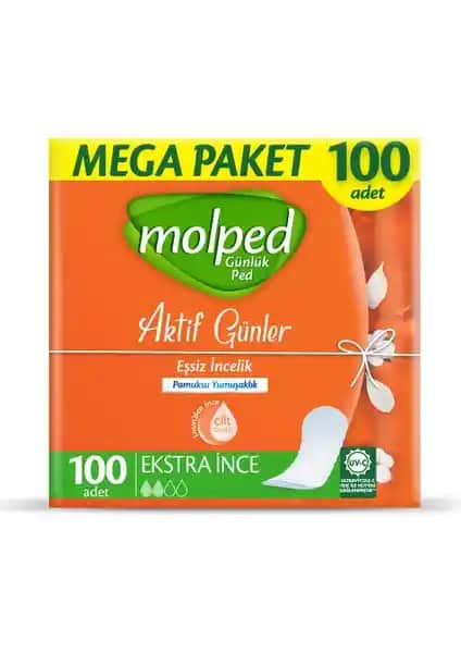 Molped Aktif Günler Günlük Pedleri: İnce ve Nefes Alabilen Hijyen Ürünü