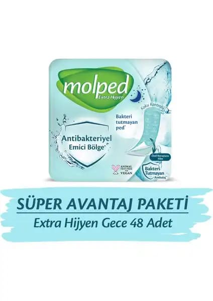 Molped Antibakteriyel Hijyenik Pedler ile Güvenli ve Konforlu Gece Kullanımı