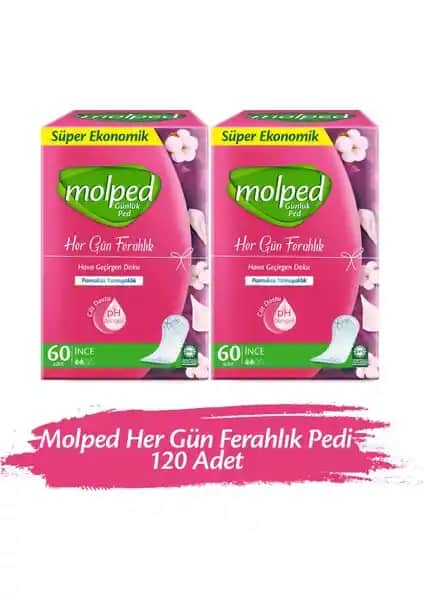 Molped Her Gün Ferahlık Günlük Ped: Günlük Temizlik ve Ferahlık İçin Güvenilir Çözüm