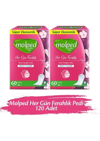 Molped Her Gün Ferahlık Günlük Ped: Günlük Temizlik ve Ferahlık İçin Güvenilir Çözüm