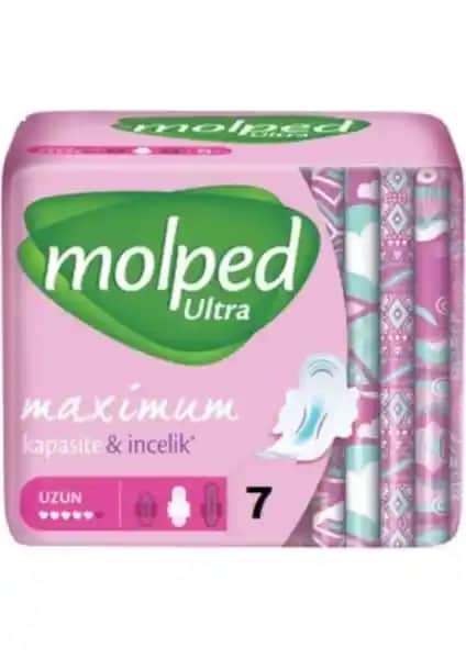 Molped Maximum Uzun 7'li Ped: Yüksek Emicilik ve Konfor Sunan Güvenilir Hijyen Ürünü