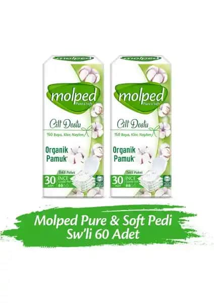 Molped Pure&Soft Günlük Ped: Cilt Dostu ve Hava Geçirgen Günlük Hijyen Ürünü