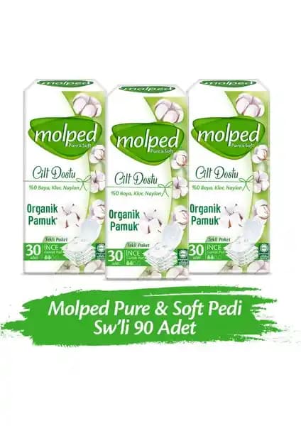 Molped Pure&Soft Günlük Ped: Hassas Ciltler İçin Doğal ve Konforlu Hijyen Ürünü