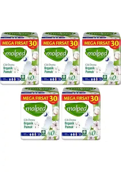 Molped Pure Soft Mega Fırsat Gece Ultra Paketleriyle Günlük ve Gece Hijyeni Sağlar