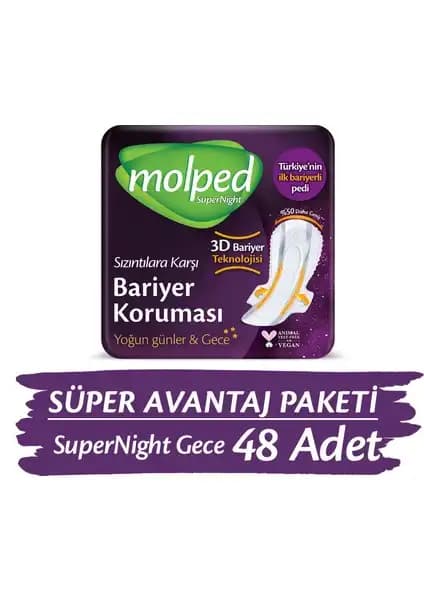 Molped Supernight Gece Pedi: Gelişmiş Bariyerler ve Yüksek Koruma ile Konforlu Uyku