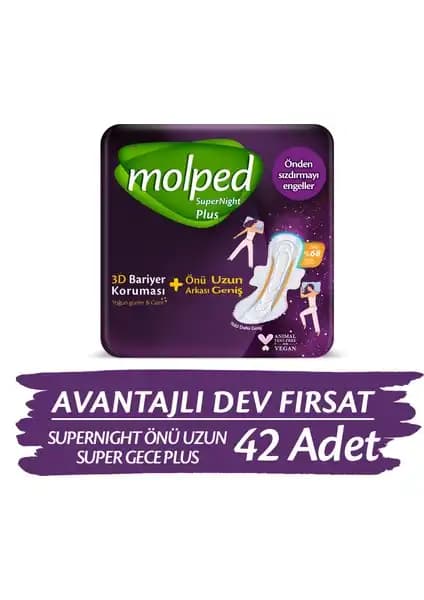 Molped Supernıght Önü Uzun Super Gece Plus: Yüz Üstü Yatanlar İçin Güvenilir Koruma