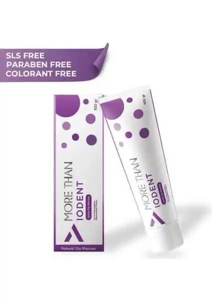 More Than Iodent Diş Macunu 100 ml doğal içerikleriyle etkili ağız bakımı sağlar