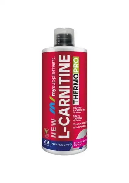 MySupplement L-Karnitin Thermopro Çilek Aromalı: Enerji ve Yağ Yakımını Destekleyen Takviye Ürünü