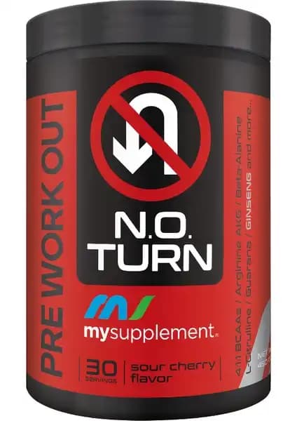 MySupplement N.O.Turn Preworkout Vişne Spor Performansını Artıran Toz Takviyesi