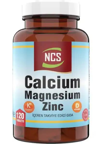 Ncs Calcium Magnesium Çinko D&k Kalsiyum Vitamin 120 Tablet ile Kemik Sağlığınızı Güçlendirin