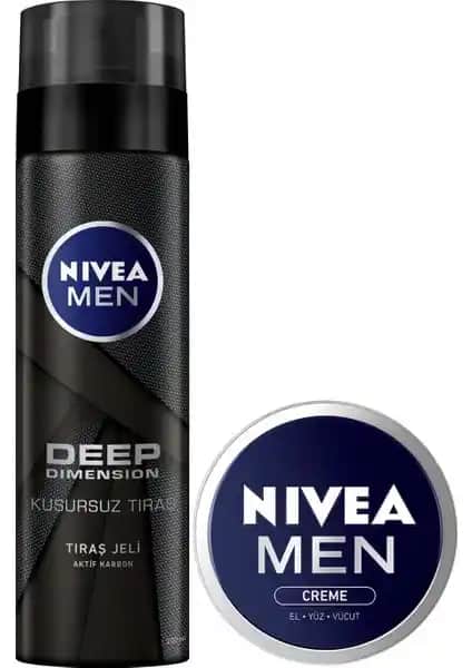 Nivea Deep Men Tıraş Jeli 30 ml: Erkekler İçin Derinlemesine Temizlik ve Cilt Koruma