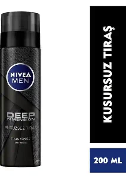 Nivea Men Deep Dimension Tıraş Köpüğü: Derin Temizlik ve Rahat Tıraş Deneyimi