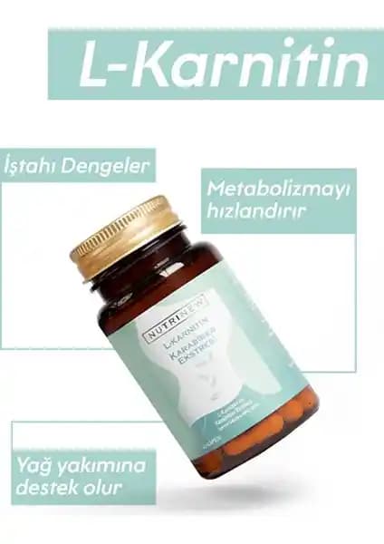Nutrinew Vitamins Karabiber Ekstreli L-Karnitin ile Enerji ve Metabolizma Desteği Sağlayan Takviye Ürünü