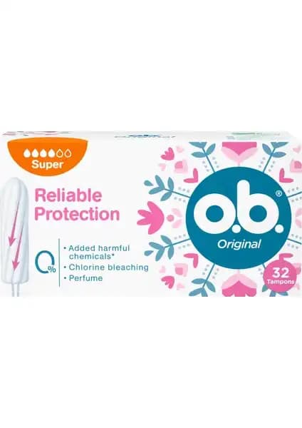 O.B. Orijinal Süper Tampon: Yoğun Kanamalarda Güvenle Kullanım ve Yüksek Emicilik