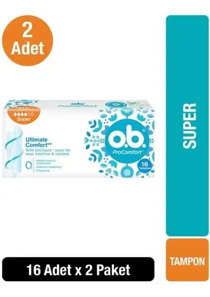 O.B. ProComfort Süper Koruma Ultra İnce Tampon: Yüksek Emicilik ve Konfor Sağlayan Güvenilir Seçenek