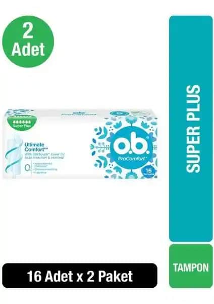O.B. Süper Plus Tampon: Gün Boyu Güvenli ve Konforlu Hijyen Sağlayan Ürün