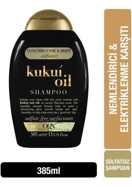 OGX Kukui Yağı Sülfatsız Şampuan İncelenmesi Saç Nemlendirme ve Elektriklenme Kontrolü