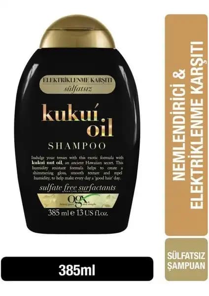 OGX Kukui Yağı Sülfatsız Şampuan İncelenmesi Saç Nemlendirme ve Elektriklenme Kontrolü