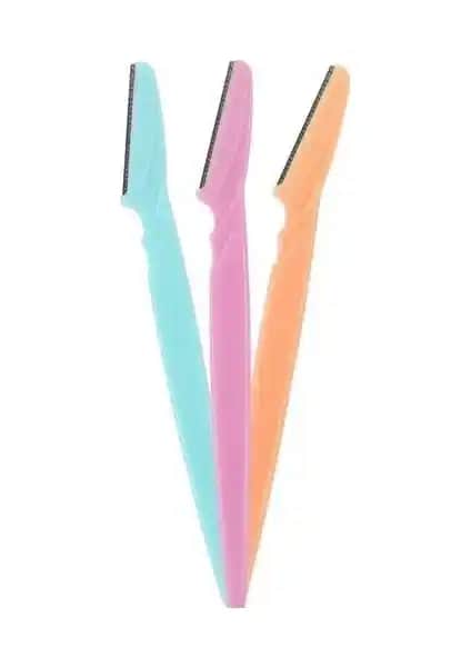 Omac 3'lü Kaş Usturası ve Vücut Jileti: Renkli ve Güvenli Pratik Bakım Seti