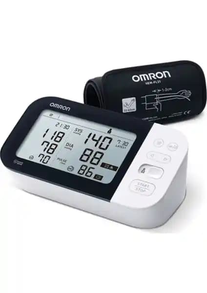 Omron M7 HEM-7361T-EBK Kan Basıncı Ölçüm Cihazı Yüksek Teknoloji ve Güvenilirlik