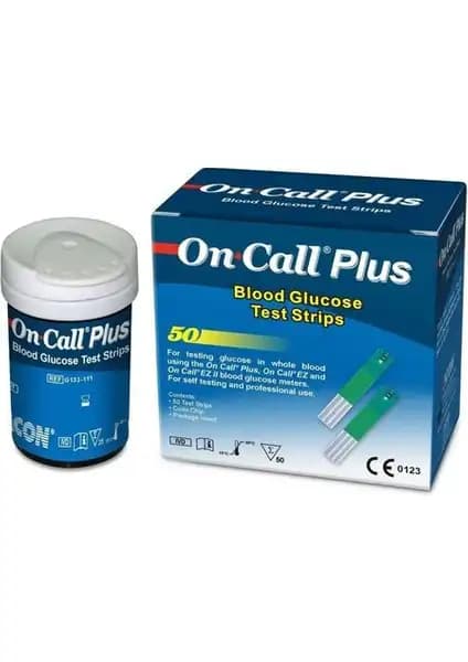 On Call Plus Şeker Ölçüm Test Çubuğu 50 Adetlik Paketle Güvenilir ve Pratik Kullanım