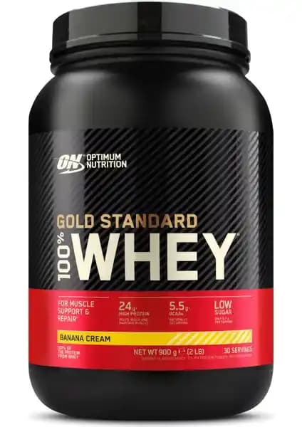 Optimum Nutrition %100 Whey Protein Gold Standart Muz Aroması Sağlıklı Kas Gelişimi İçin