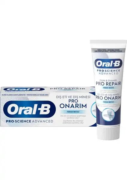 Oral-B Diş Eti ve Diş Minesi Pro Onarım Diş Macunu ile Sağlıklı ve Beyaz Gülüşler