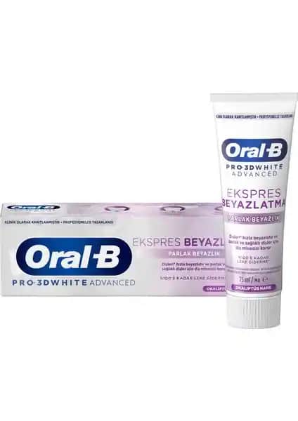 Oral-B Pro 3D White Advanced Ekspres Beyazlık Diş Macunu: Klinik Destekli Beyazlatma ve Koruma Özellikleri