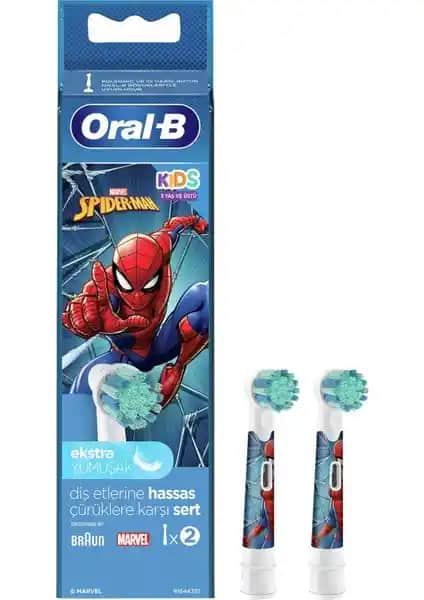 Oral-B Stages Çocuklar İçin Spiderman Temalı Yedek Diş Fırçası Başlığı