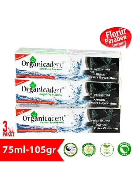 Organıcadent Aktif Karbonlu Doğal Diş Macunu Güvenilir ve Etkili Ağız Bakımı İçin
