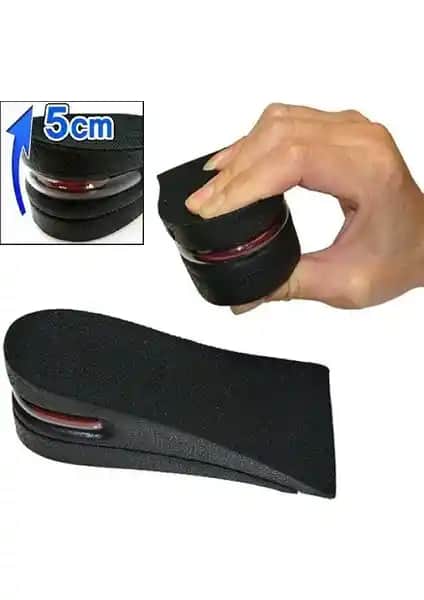 Original Boutique Hava Yastıklı Boy Uzatıcı Tabanlık Siyah 5 Cm - Şık ve Konforlu Ayakkabı Aksesuarı