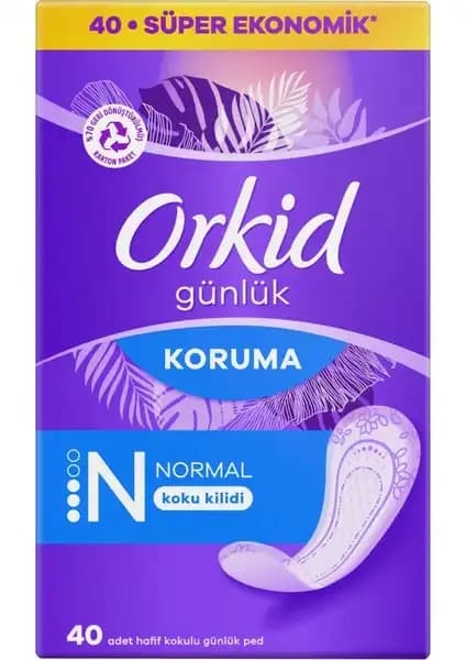 Orkid Günlük Ped Normal 40 Adet Ekonomik Paket ile Günlük Konfor ve Güvenlik