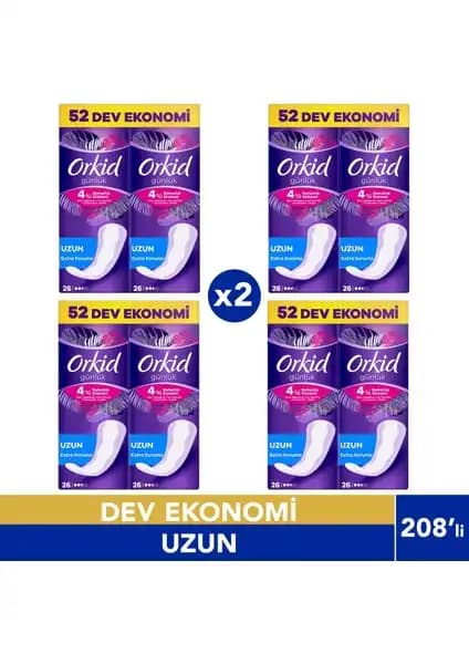 Orkid Günlük Ped Uzun Ekstra Koruma ile Gün Boyu Güvende ve Konforlu Kalın