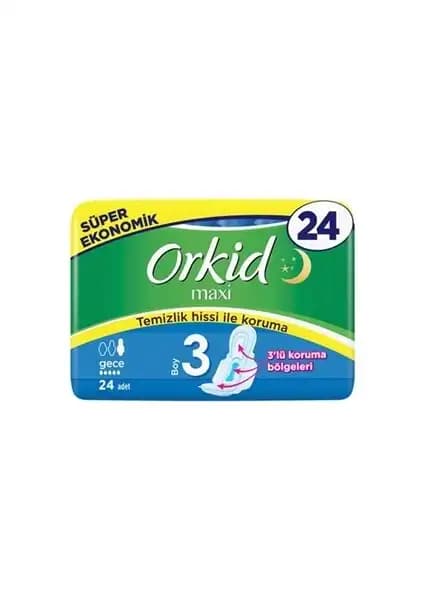 Orkid Maxi 3 Gece Hijyenik Ped: Yüksek Emici Güç ve Konfor Sunan Kadınlar İçin Güvenli Ürün