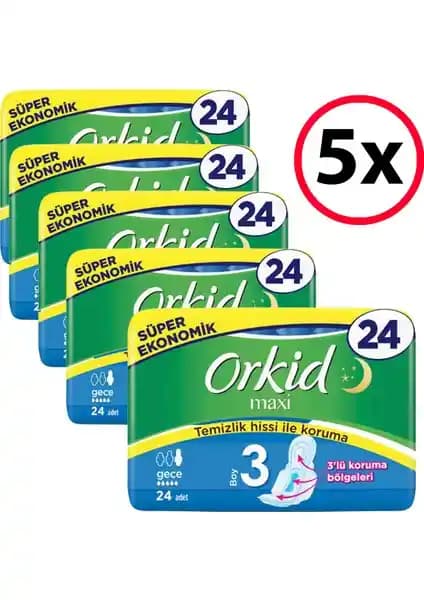 Orkid Maxi Gece Pedi: Yüksek Emicilik ve Konfor Sunan Güvenli Uyku Çözümü