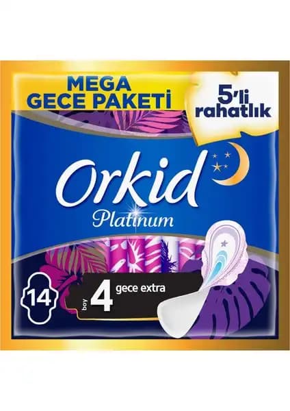 Orkid Platinum Gece Extra Hijyenik Ped: Yüksek Güvenlik ve Konfor Sağlayan Ürün