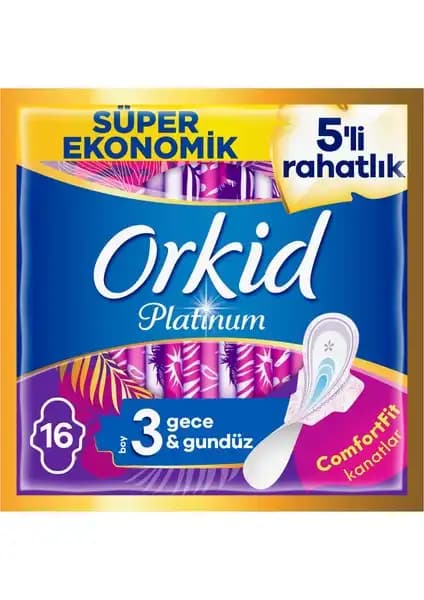 Orkid Platinum Gece Hijyenik Pedleri Yüksek Emicilik ve Konfor Sunar