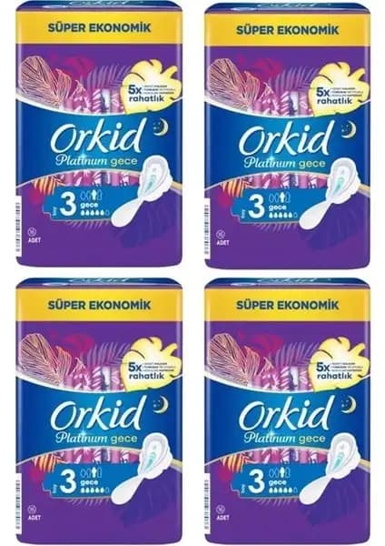 Orkid Platinum Gece Pedi 3 Boy 4x16, Güvenli ve Konforlu Gece Kullanımı İçin Üstün Performans