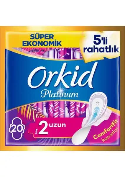 Orkid Platinum Hijyenik Ped Uzun: Yüksek Emicilik ve Güvenli Günlük Kullanım