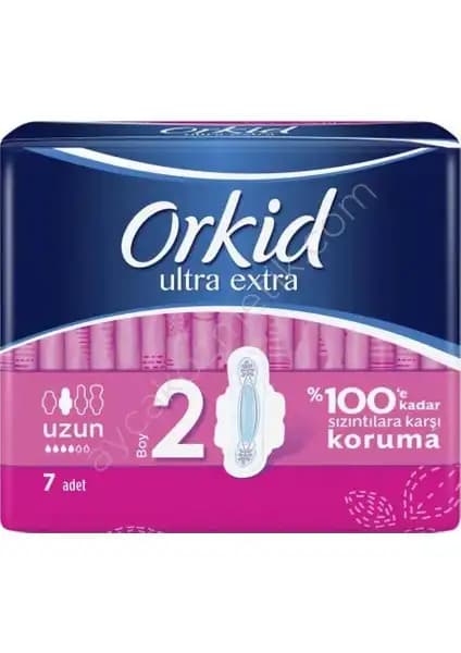Orkid Ultra Extra Hijyenik Ped Uzun Tekli Paket Güvenli ve Konforlu Kullanım