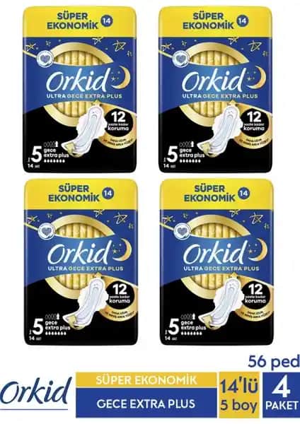 Orkid Ultra Gece Hijyenik Ped Extra Plus: Maksimum Koruma ve Konfor Sağlayan Güvenilir Seçenek
